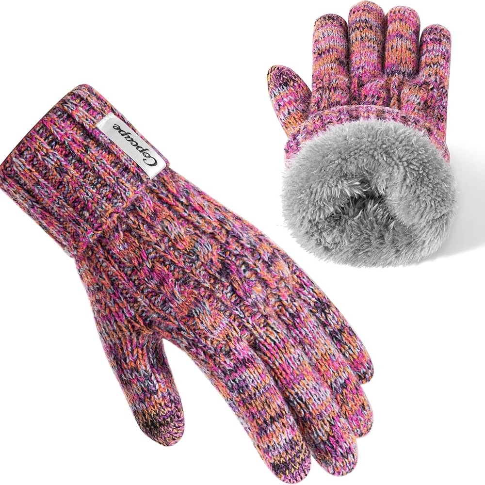 Winter Gloves for Women Cold Weather, Womens Gloves Thermal Fleece Lined